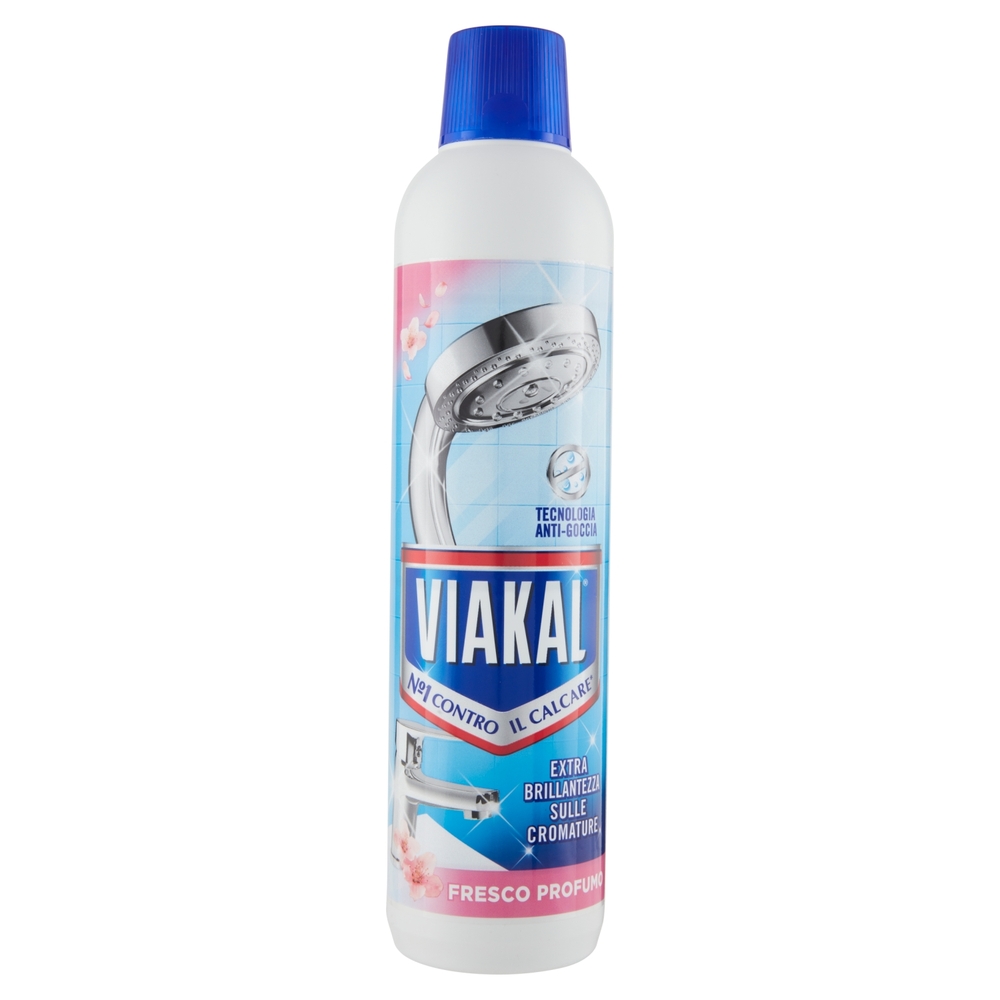 Viakal Detersivo Anticalcare Bagno e Cucina Fresco Profumo Liquido 630 ml